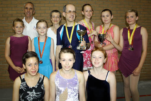 Ely RSC skaters + trophies (photo taken at Littleport)